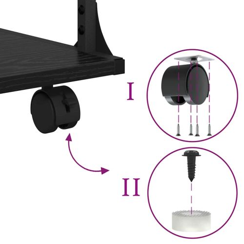 Стойка за принтер Черния дъб 43 x 48 x 64 см Инженерно дърво