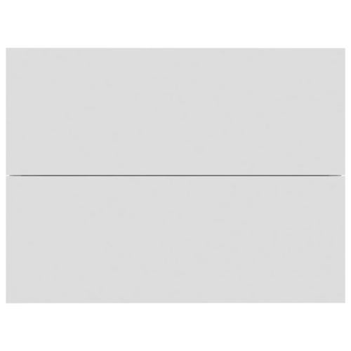 Нощни шкафчета, 2 бр, бели, 40x30x30 см, инженерно дърво