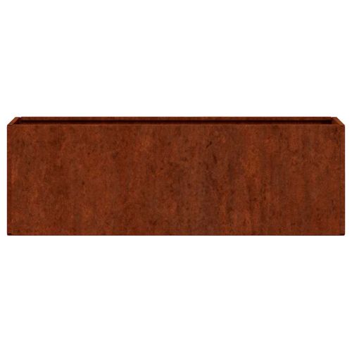 Стенни кашпи, 2 бр, ръждиво, кортенова стомана, 53x10x17 см