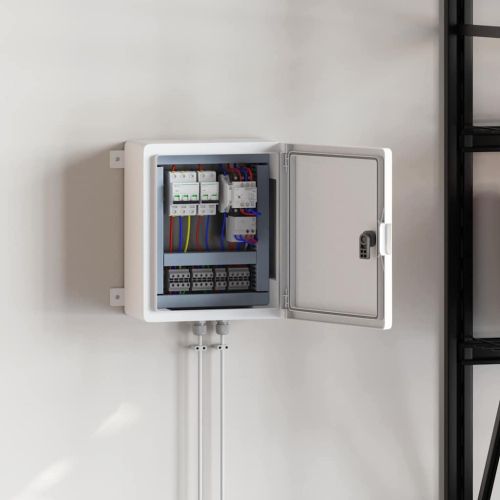 Контролен шкаф Сив 47 x 20 x 60 см ABS пластмаса