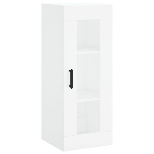 Висок шкаф, бял, 34,5x34x180 см, инженерно дърво