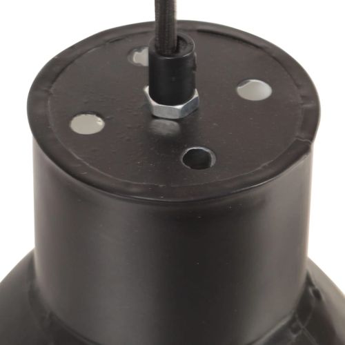 Пенделна лампа 25 W черна кръгла 17 см E27