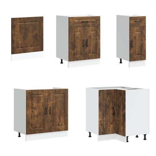 Комплект кухненски шкафове от 11 части Kalmar, инженерно дърво