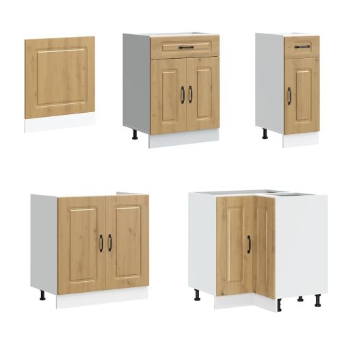 Комплект кухненски шкафове от 11 части Kalmar, инженерно дърво