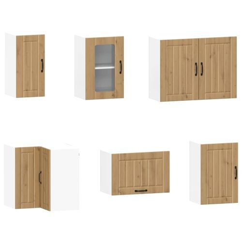 Комплект кухненски шкафове от 11 части Kalmar, инженерно дърво