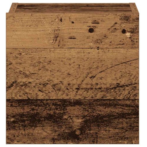 Комплект ТВ шкафове за стенен монтаж 5 части, инженерно дърво