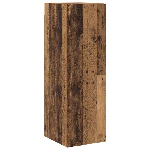 Комплект ТВ шкафове за стенен монтаж 6 части, инженерно дърво