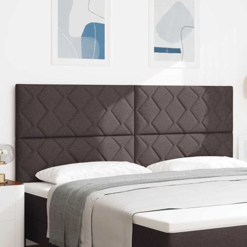 Облегалка за глава с таблото Тъмен кафяв 200 cm Изкуствена