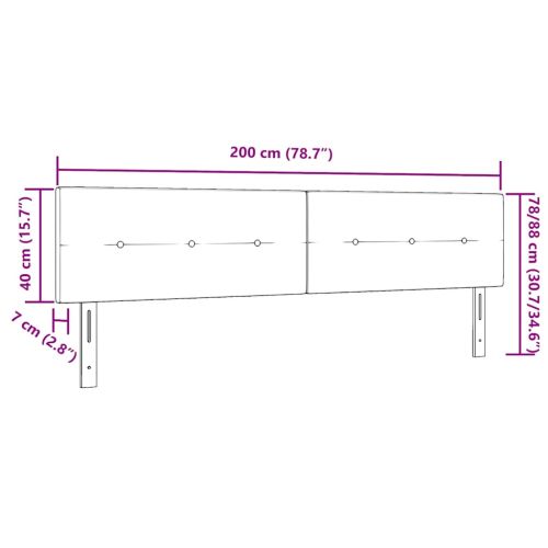 LED глава С LED лентисти светлини Сив 200 cm Полиестер