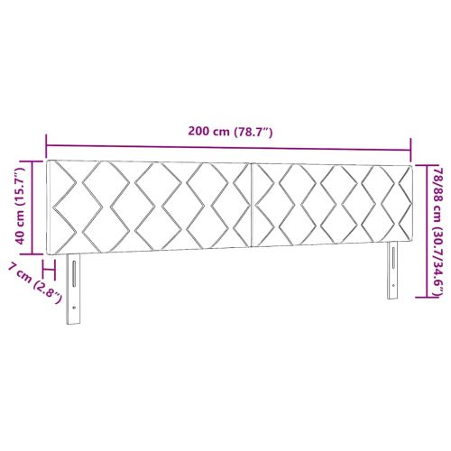 Облегалка за глава Кафяво 200 cm текстил