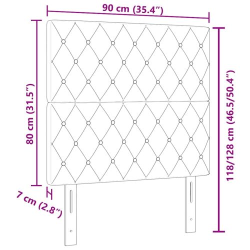 LED глава С LED лентисти светлини Тъмен сив 90 cm Полиестер