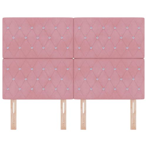 LED глава С LED лентисти светлини Розово 144 см Полиестер