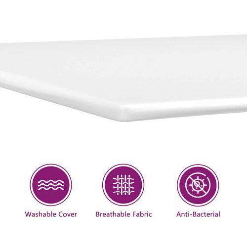 Легло с пружинирана основа Светлосиво 140 x 190 cm текстил