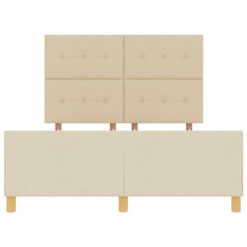 Рамка за легло с таблото Крем 140 x 200 cm текстил