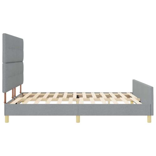 Рамка за легло с таблото Светлосиво 180 x 200 cm текстил