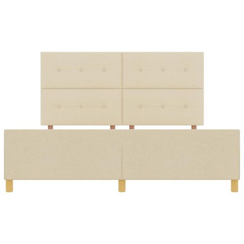 Рамка за легло с таблото Крем 180 x 200 cm текстил