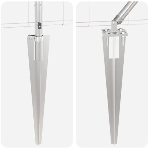 Стълб за ограда. Галванизирана 50 x 1,2 m Стомана