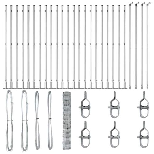 Стълб за ограда. Галванизирана 50 x 1,2 m Стомана
