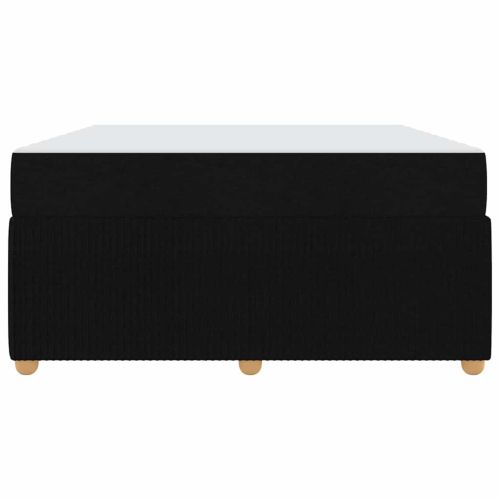 Рамка за легло с матрак Черно 140 x 200 cm текстил