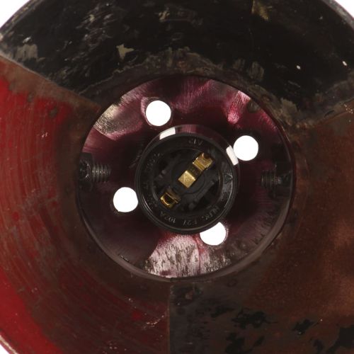 Индустриална настолна лампа многоцветна кръгла 23x18x95 см E27