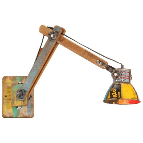 Стенна лампа, индустриален стил, многоцветна, кръгла, E27