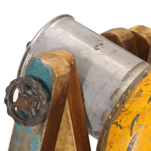 Подова лампа многоцветна E27 мангово дърво масив