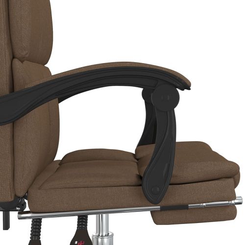 Наклоняем офис стол, кафяв, текстил