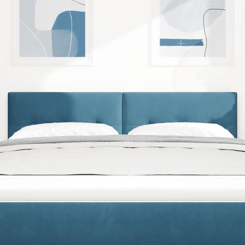 Облегалка за глава с таблото Тъмен син 160 cm Изкуствена