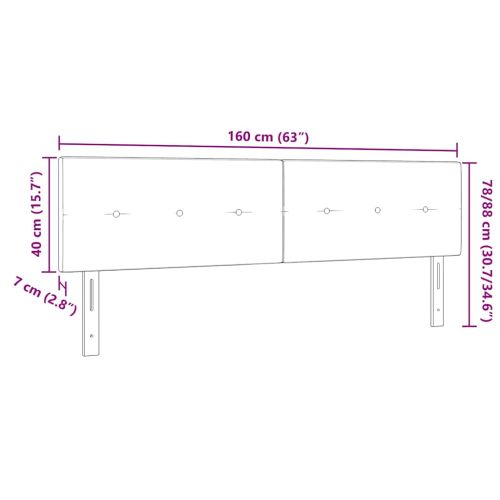 Облегалка за глава с таблото Розово 160 cm Изкуствена