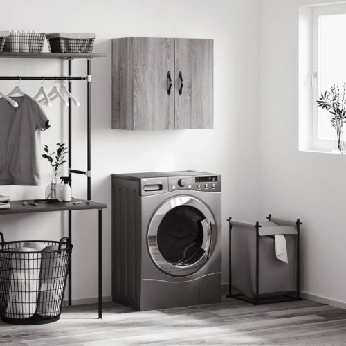 Стенен шкаф, сив сонома, 60x31x60 см, инженерно дърво