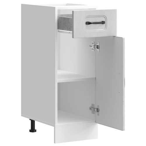 Кухненски шкаф, "Kalmar", бетонно сив, инженерно дърво