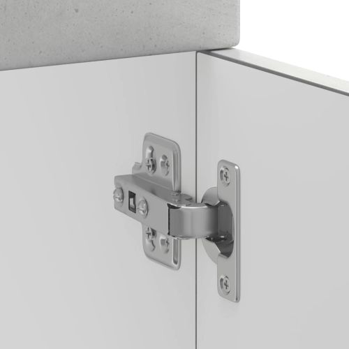 Кухненски шкаф, "Kalmar", бетонно сив, инженерно дърво