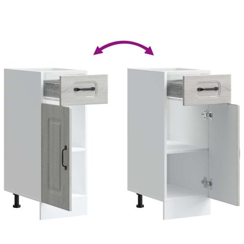 Кухненски шкаф, "Kalmar", сив сонома, инженерно дърво