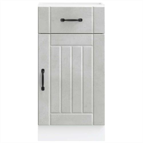 Кухненски шкаф Lucca, бетонно сив, инженерно дърво