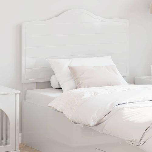 Облегалка за глава с таблото Гланц бяло 75 cm Инженерно дърво