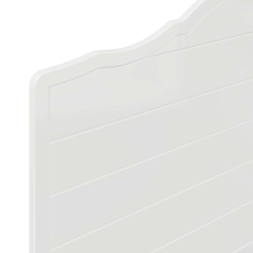 Облегалка за глава с таблото Гланц бяло 75 cm Инженерно дърво