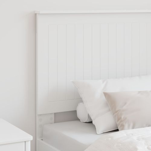 Облегалка за глава с таблото Бяло 90 cm Инженерно дърво