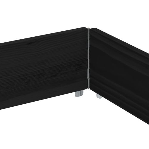 Палетна страница, черно, 150x100 см, борова дървесина масив