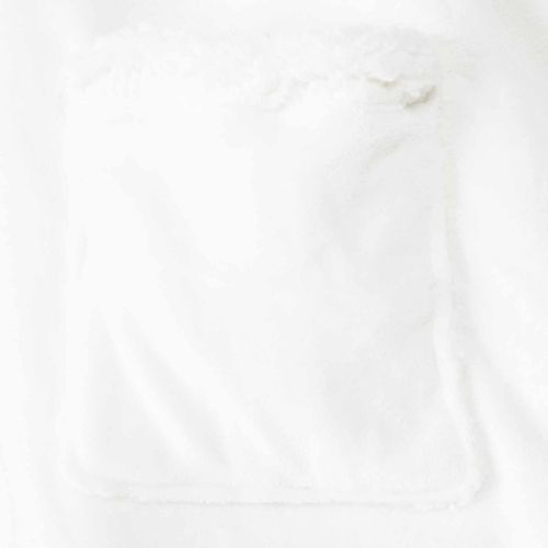 Одеяло с качулка Бяло 112 x 94 см Флийс и фланел