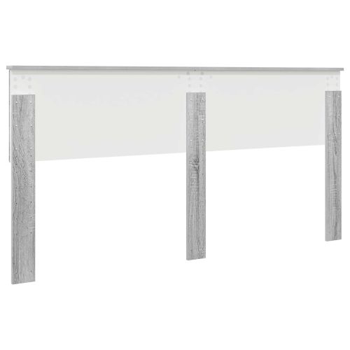 Облегалка за глава с таблото Сив Сонома 180 cm Инженерно дърво