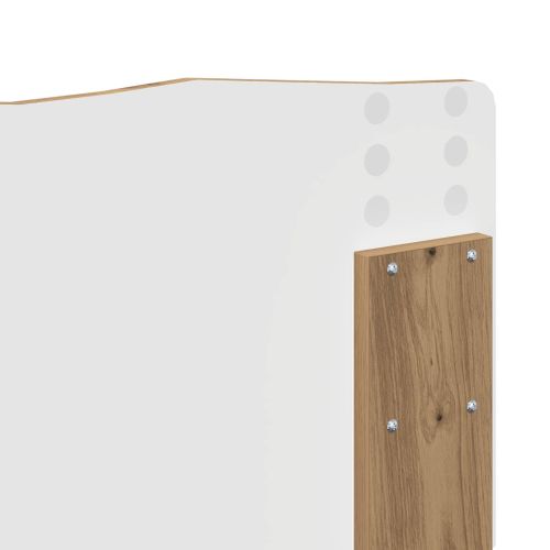 Облегалка за глава с таблото Дъб 135 cm Инженерно дърво