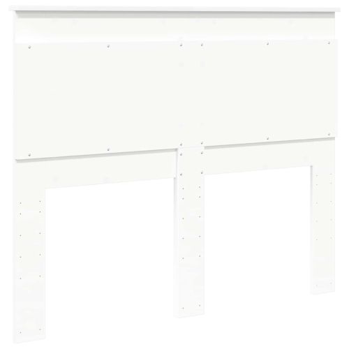 Облегалка за глава с таблото Бяло 135 cm Инженерно дърво