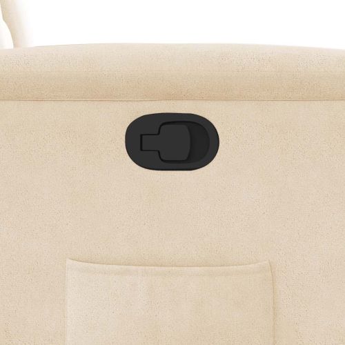 Реклайнер стол, бежов, микрофибърен текстил