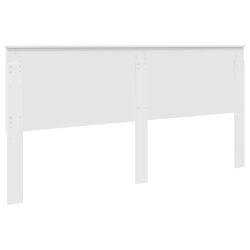 Облегалка за глава с таблото Гланц бяло 200 cm Инженерно дърво