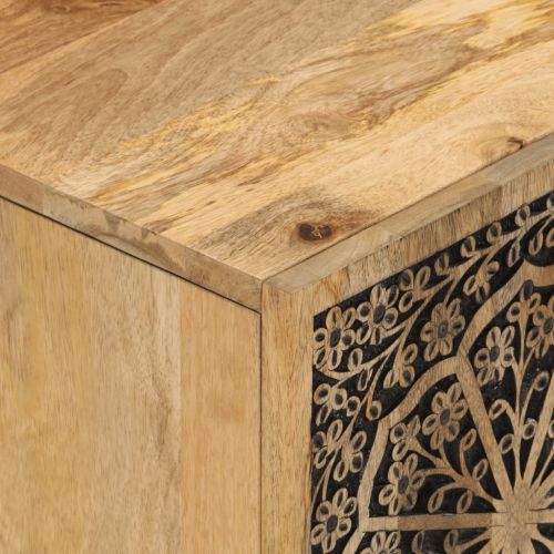 ТВ шкаф, 80x31x46 см, мангово дърво масив