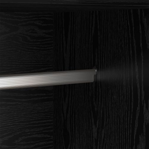 Гардероб с рафт Черния дъб 82,5 x 51,5 x 180 см Инженерно дърво