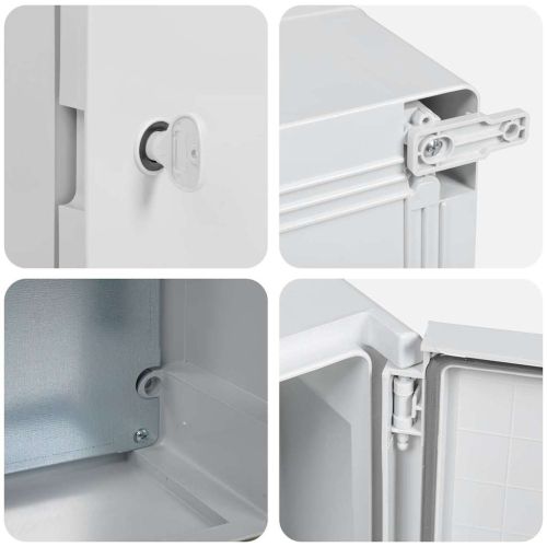 Контролен шкаф Сив 47 x 20 x 60 см ABS пластмаса