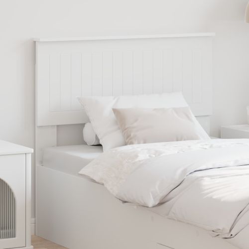 Облегалка за глава с таблото Бяло 90 cm Инженерно дърво