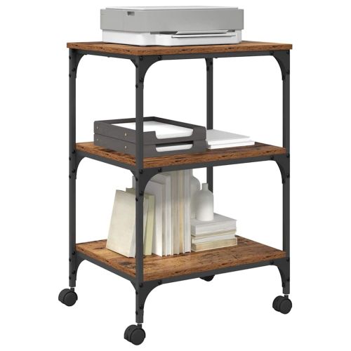 Стойка за принтер Старо дърво 50 x 41 x 75 см Инженерно дърво