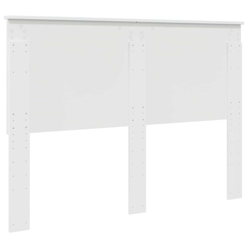 Облегалка за глава Гланцово бяло 150 cm Инженерно дърво